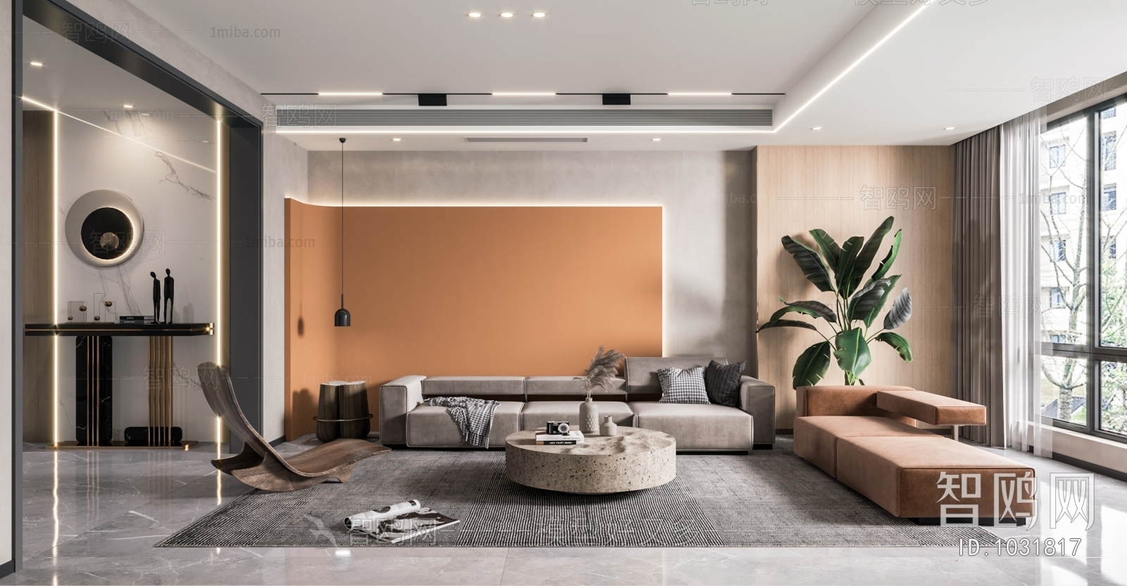 Wabi-sabi Style A Living Room