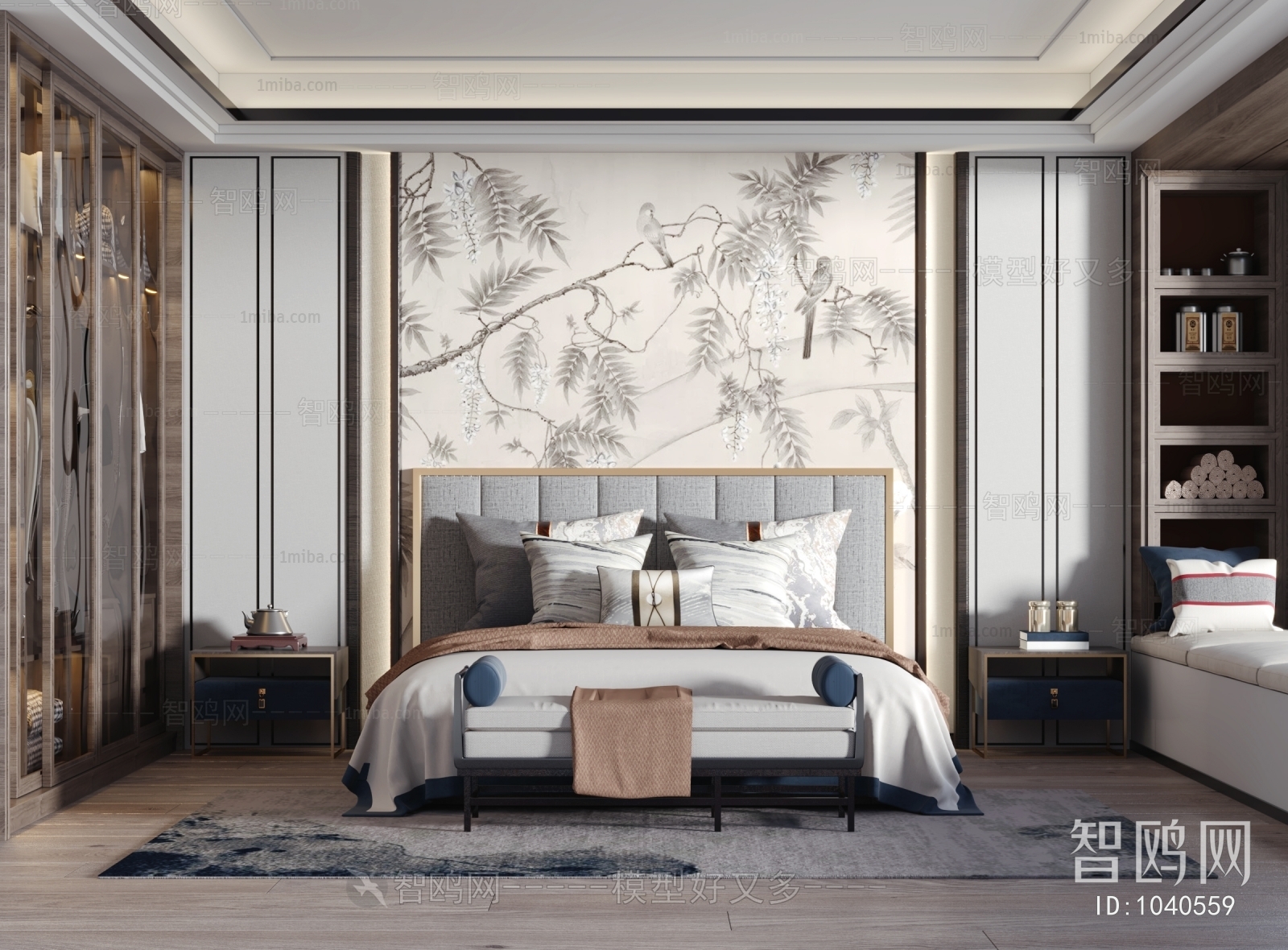 New Chinese Style Bedroom