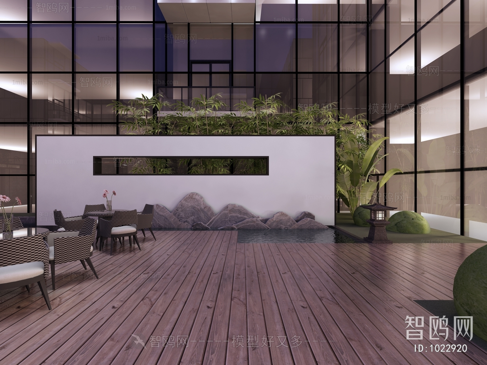 New Chinese Style Courtyard/landscape