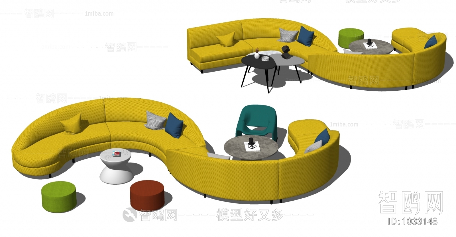 Modern Multi Person Sofa