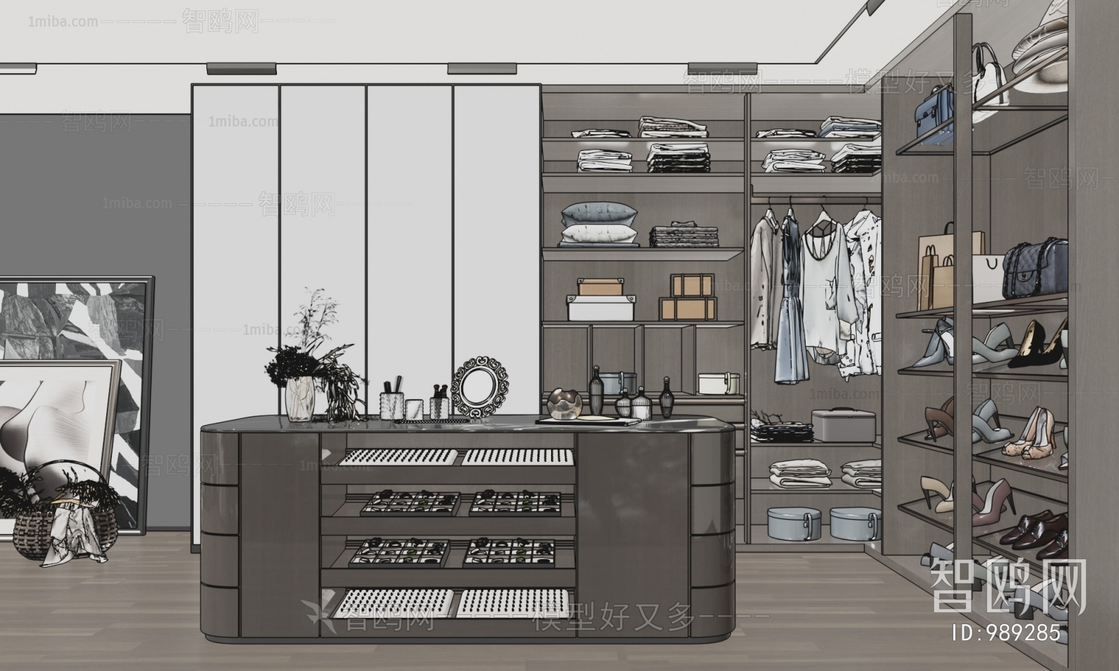 Modern Clothes Storage Area