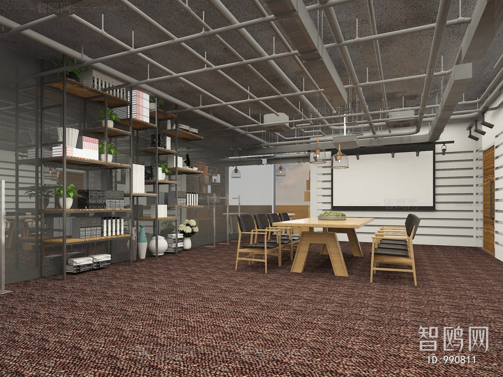 Industrial Style Meeting Room