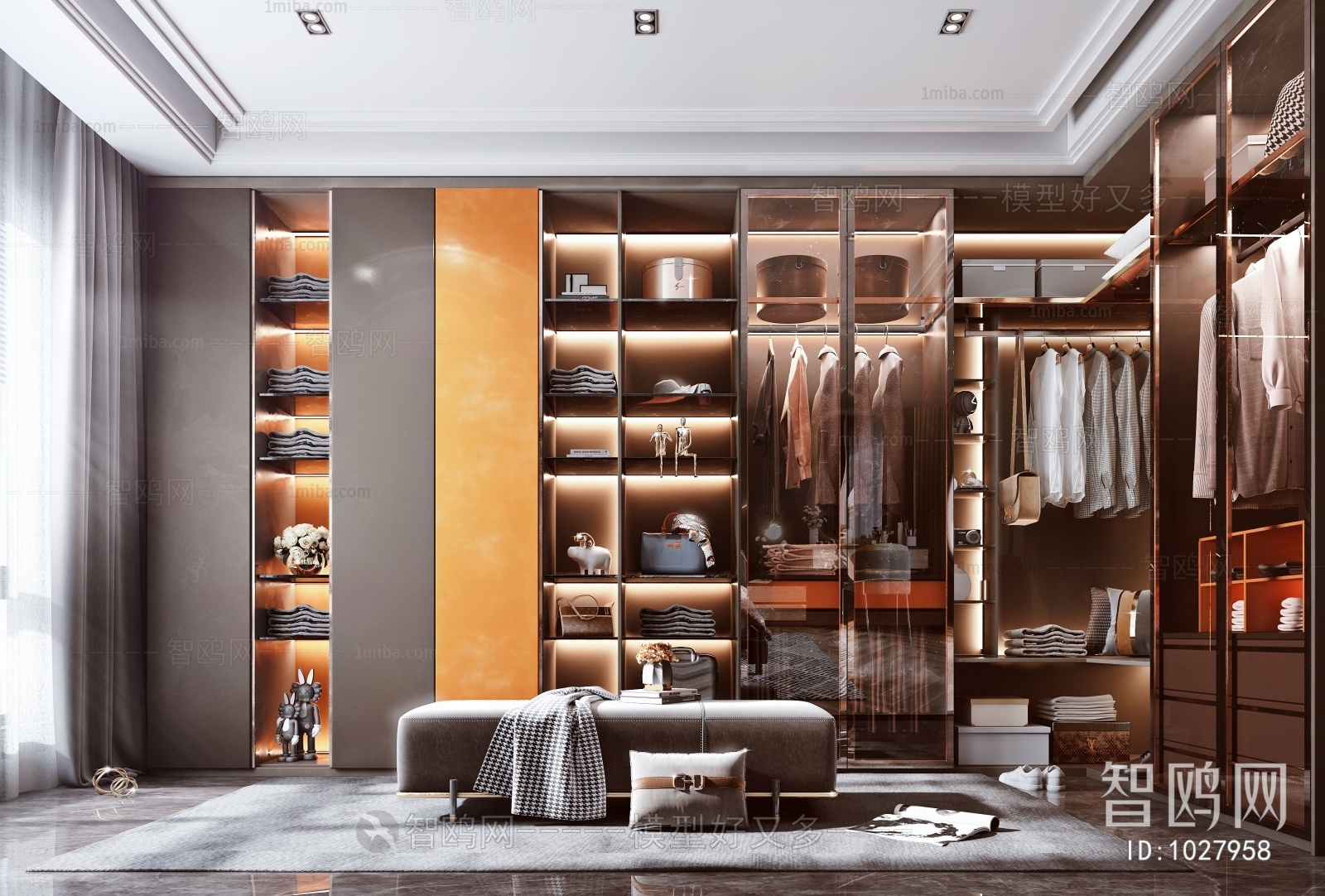 Modern Clothes Storage Area