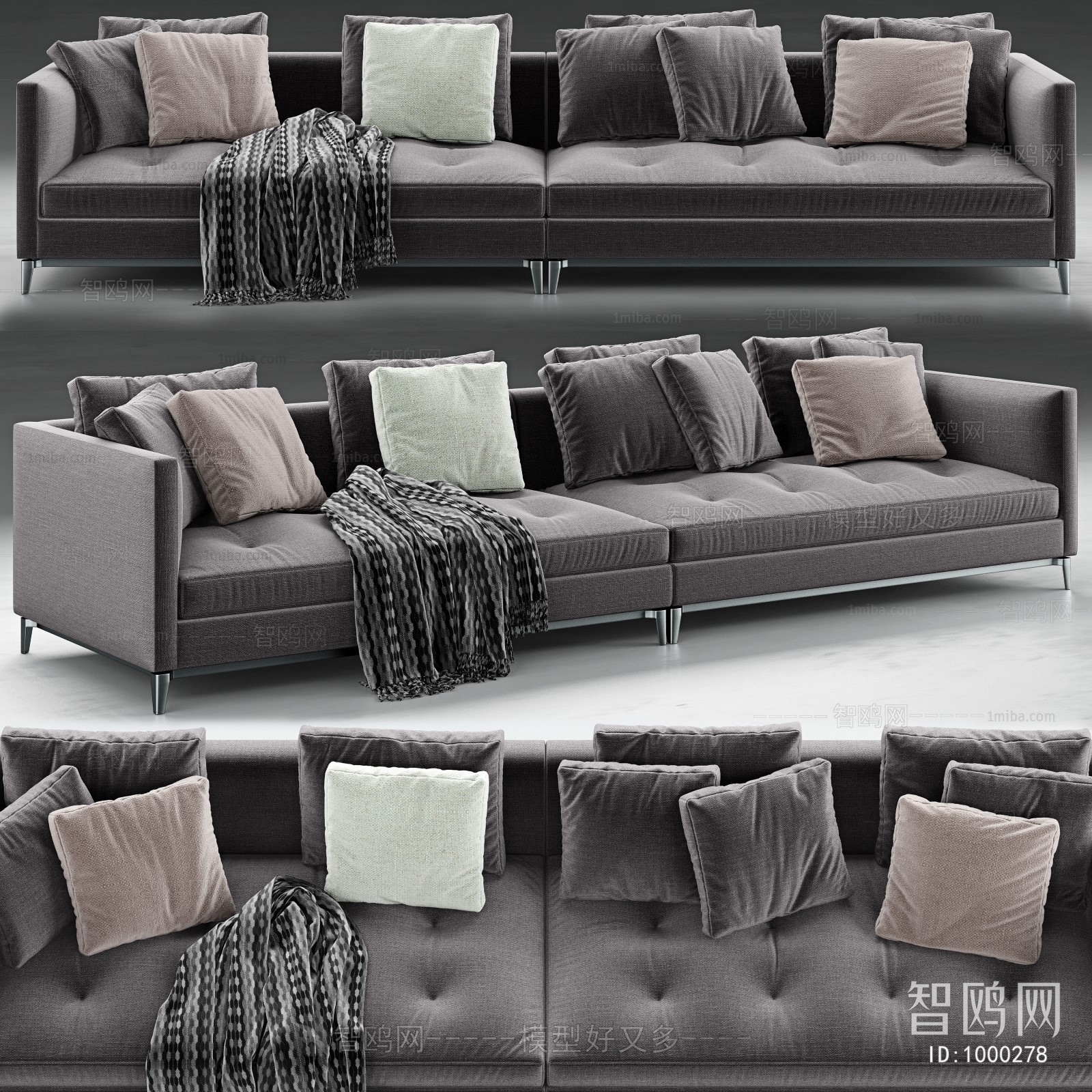 Modern Multi Person Sofa