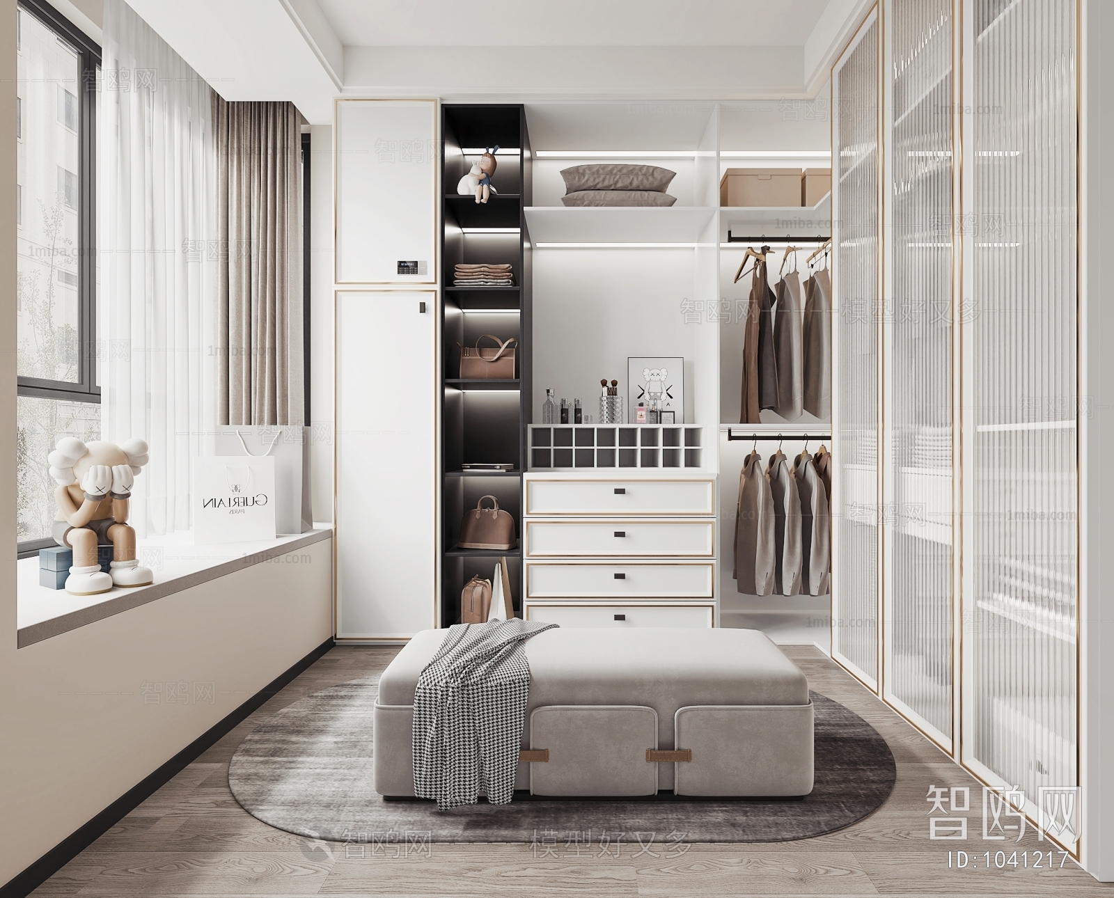 Modern Clothes Storage Area