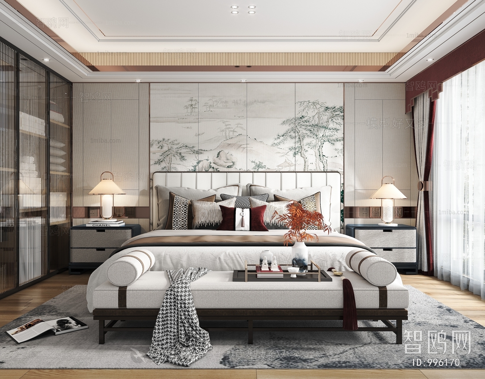 New Chinese Style Bedroom