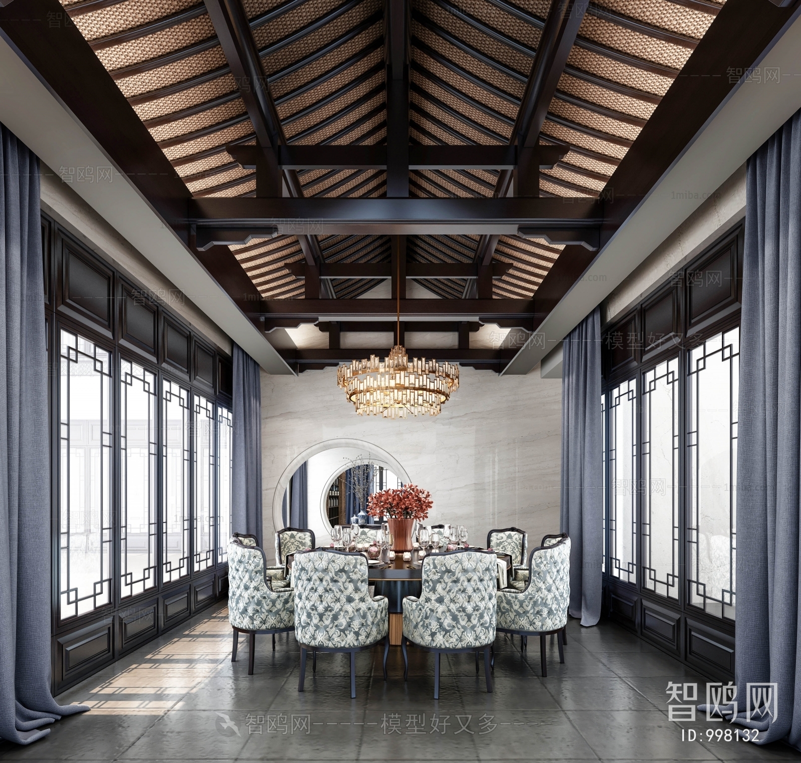 New Chinese Style Dining Room