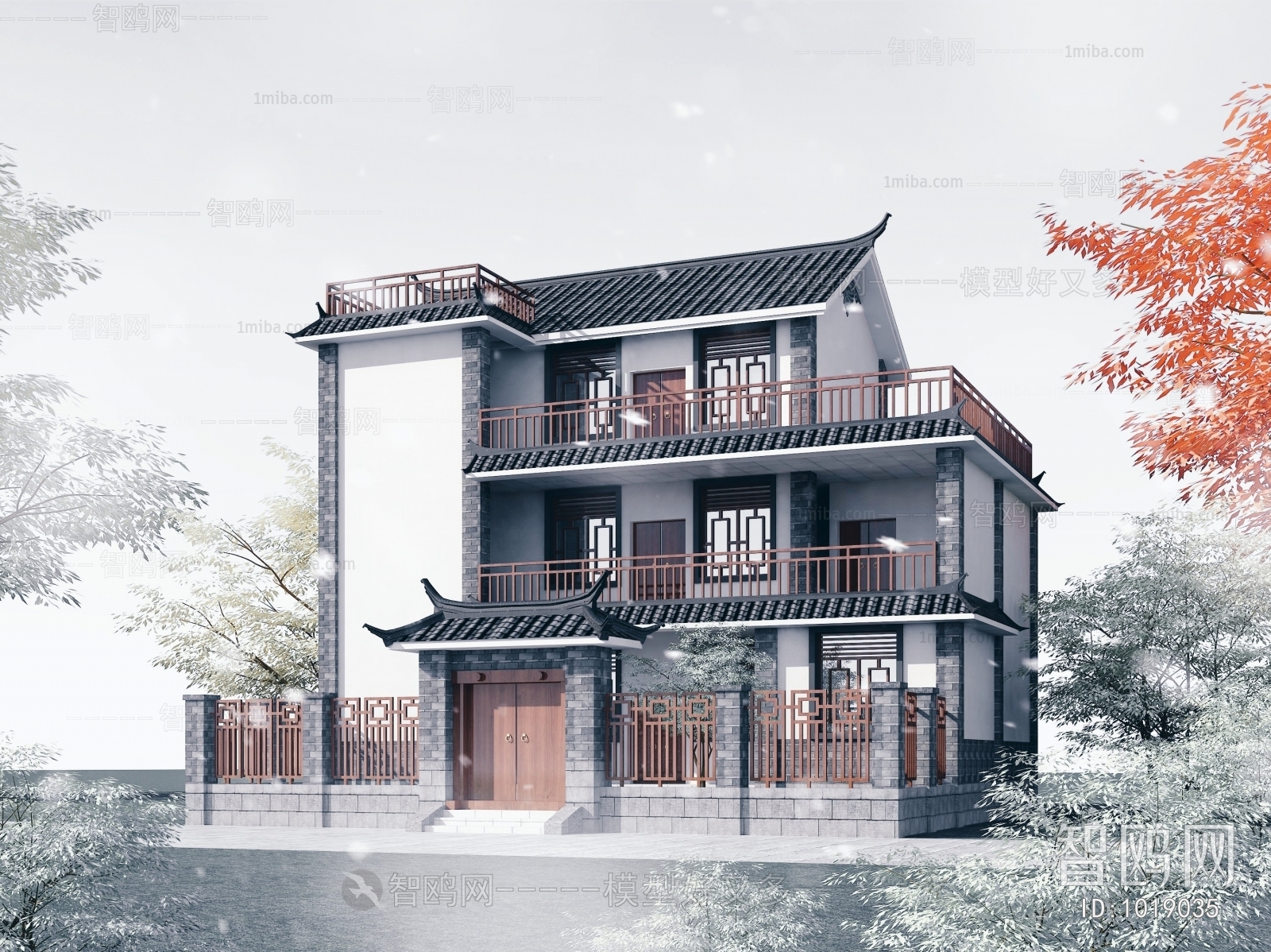 Chinese Style Villa Appearance