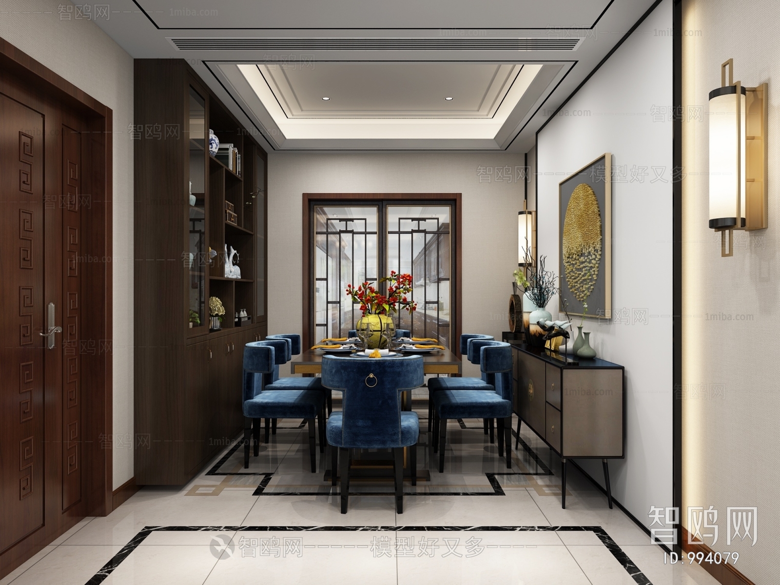 New Chinese Style Dining Room