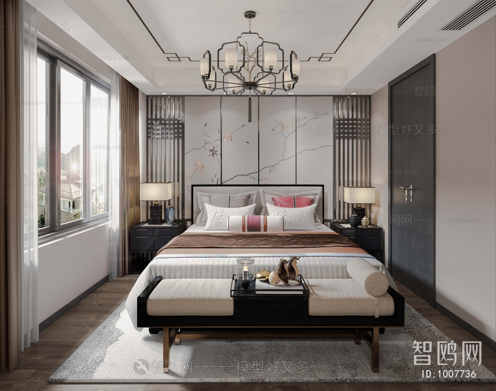 New Chinese Style Bedroom
