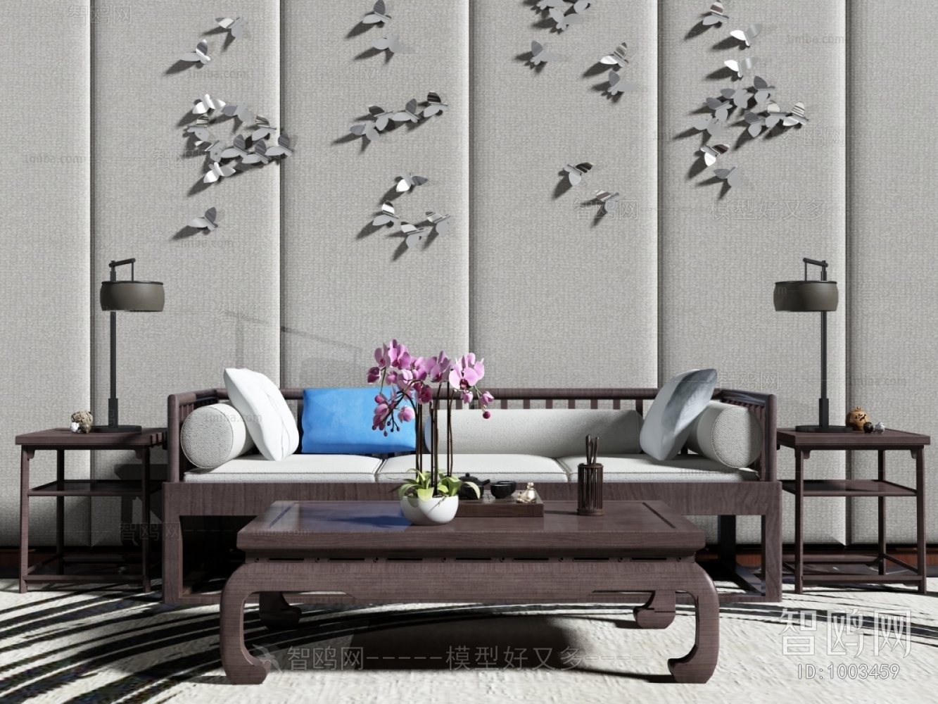 New Chinese Style Sofa Combination