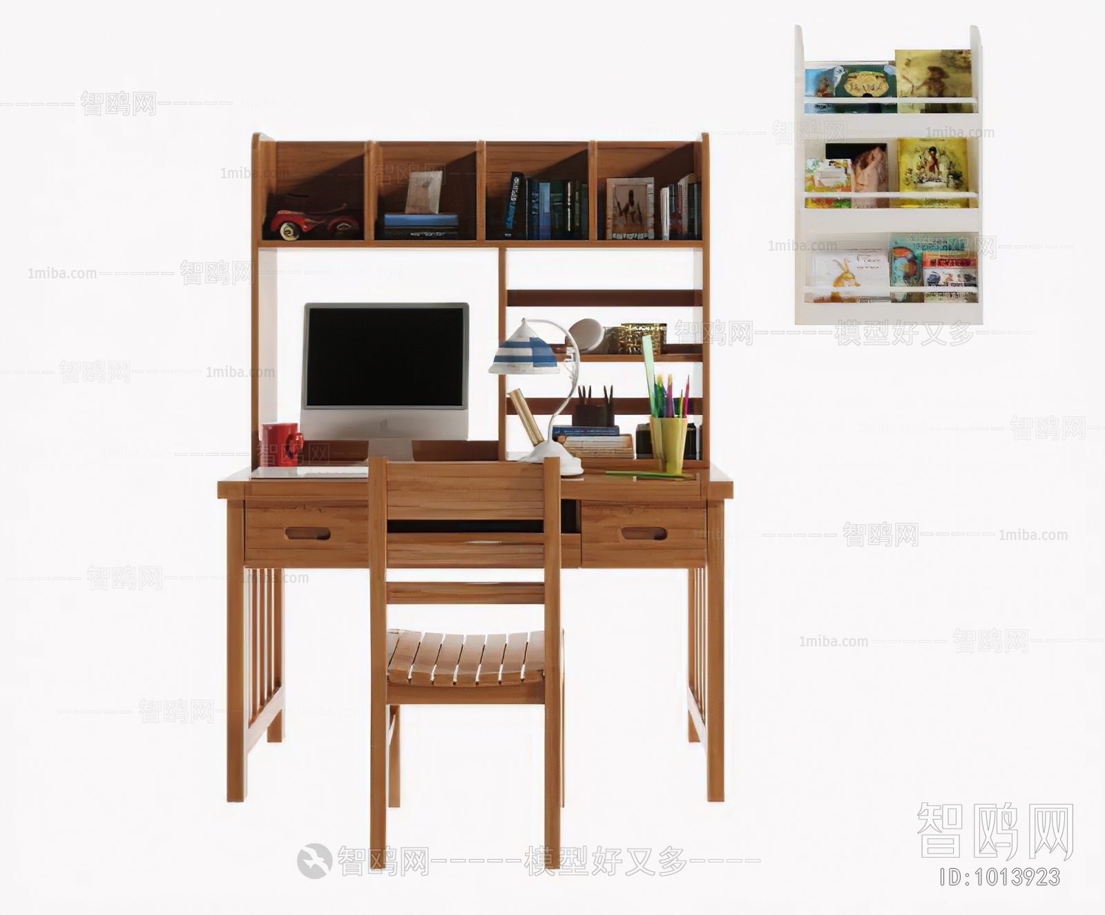 American Style Computer Desk And Chair