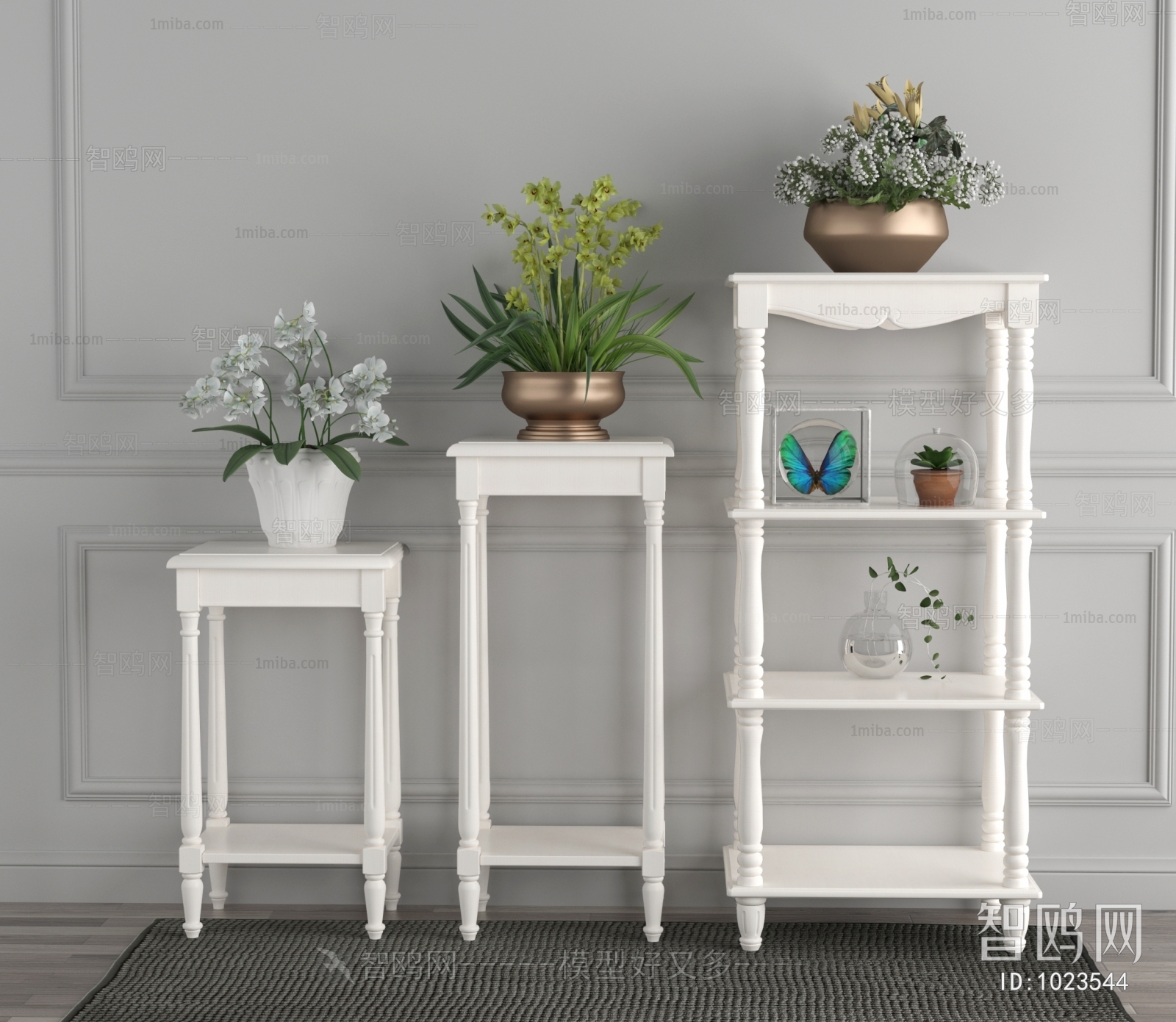 Simple European Style Flower Shelf
