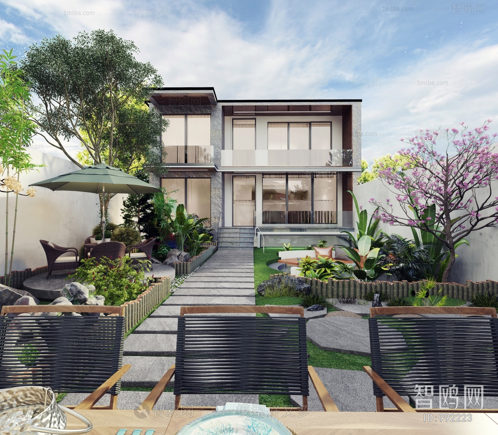 New Chinese Style Courtyard/landscape