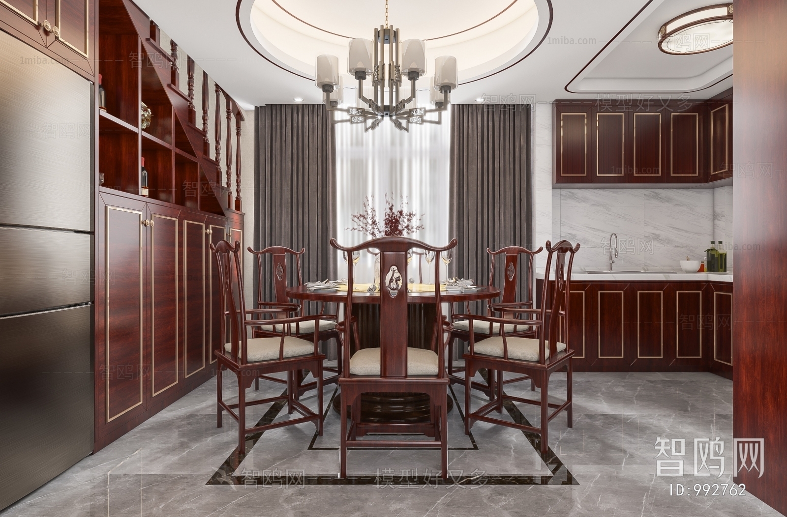 New Chinese Style Dining Room