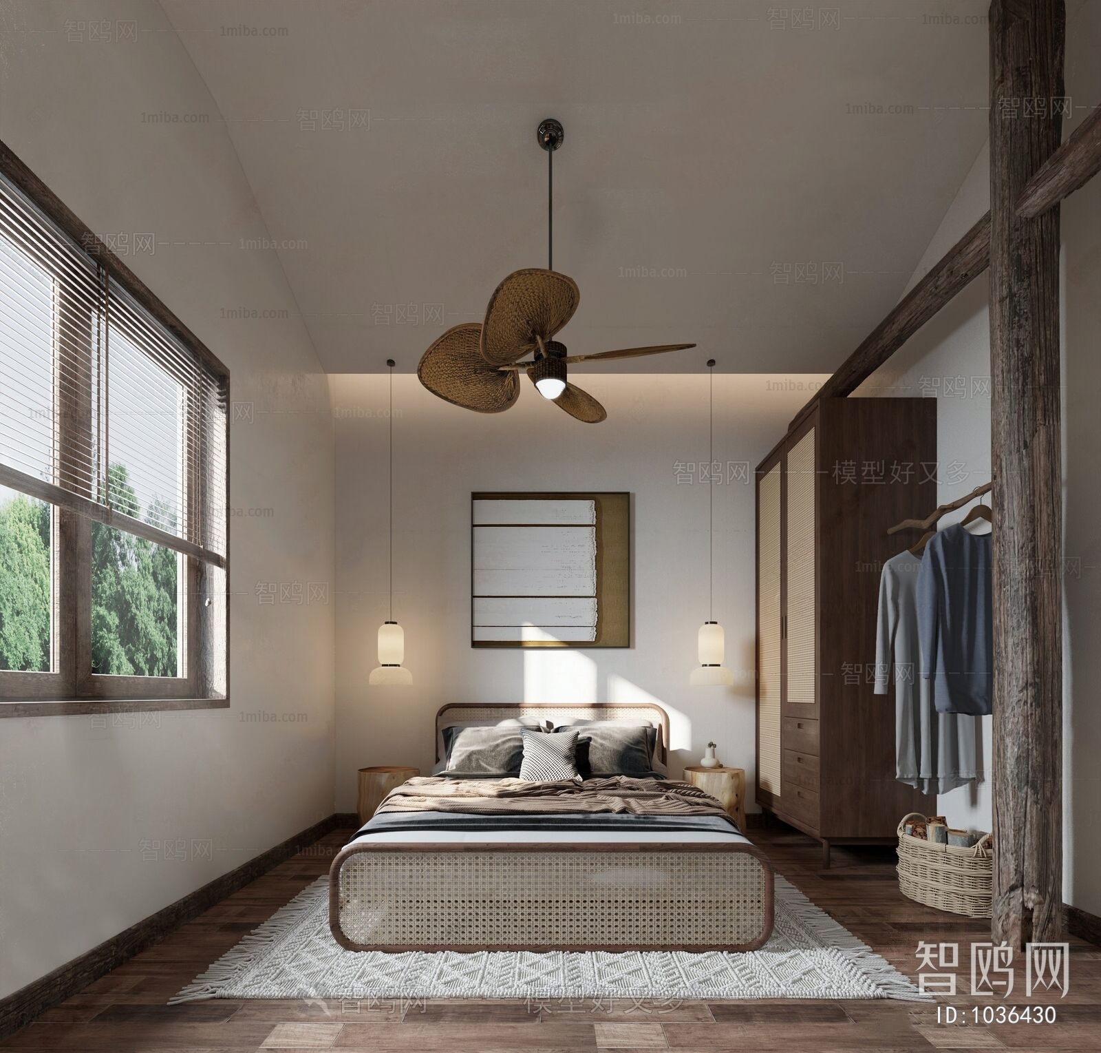 Wabi-sabi Style Bedroom