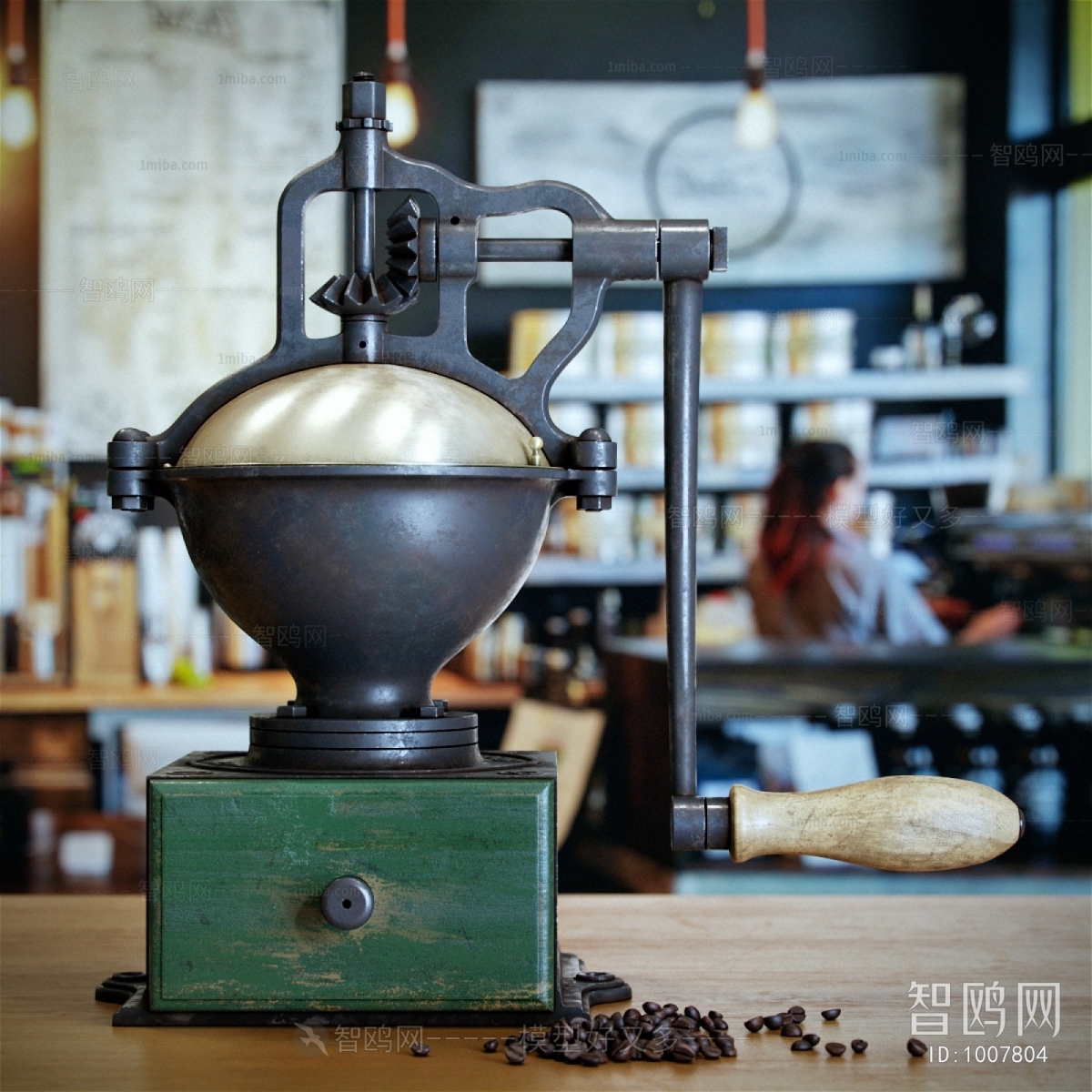 北欧手摇省力复古研磨粉碎器咖啡豆研磨机