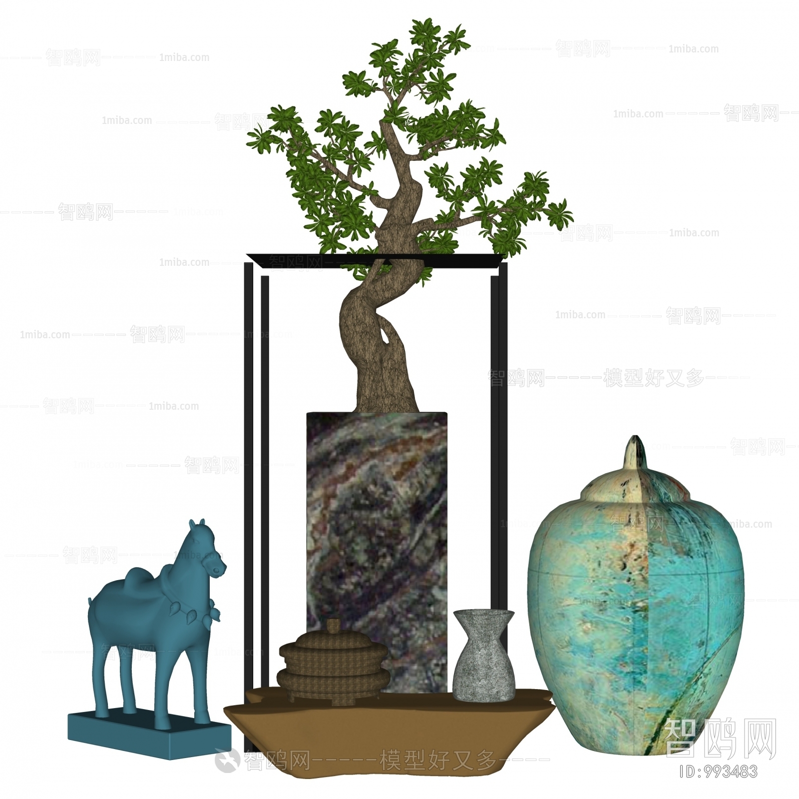 New Chinese Style Bonsai