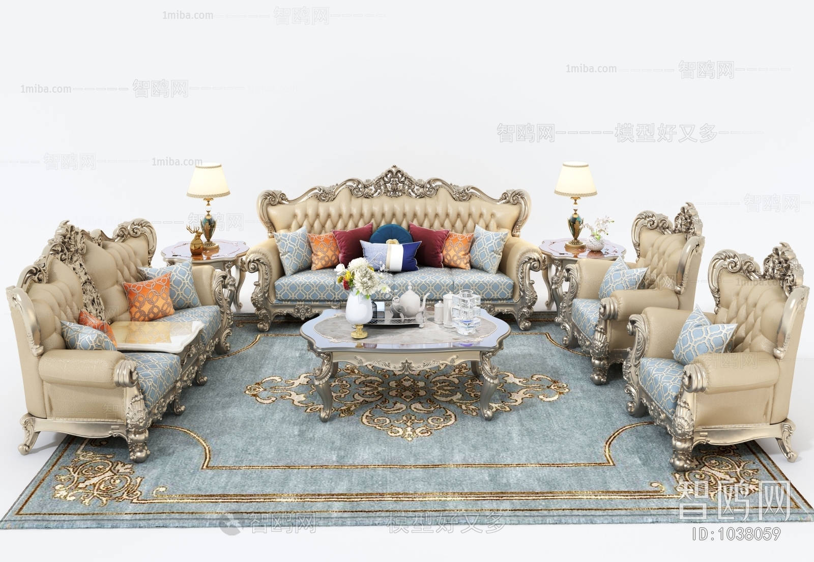 European Style Sofa Combination