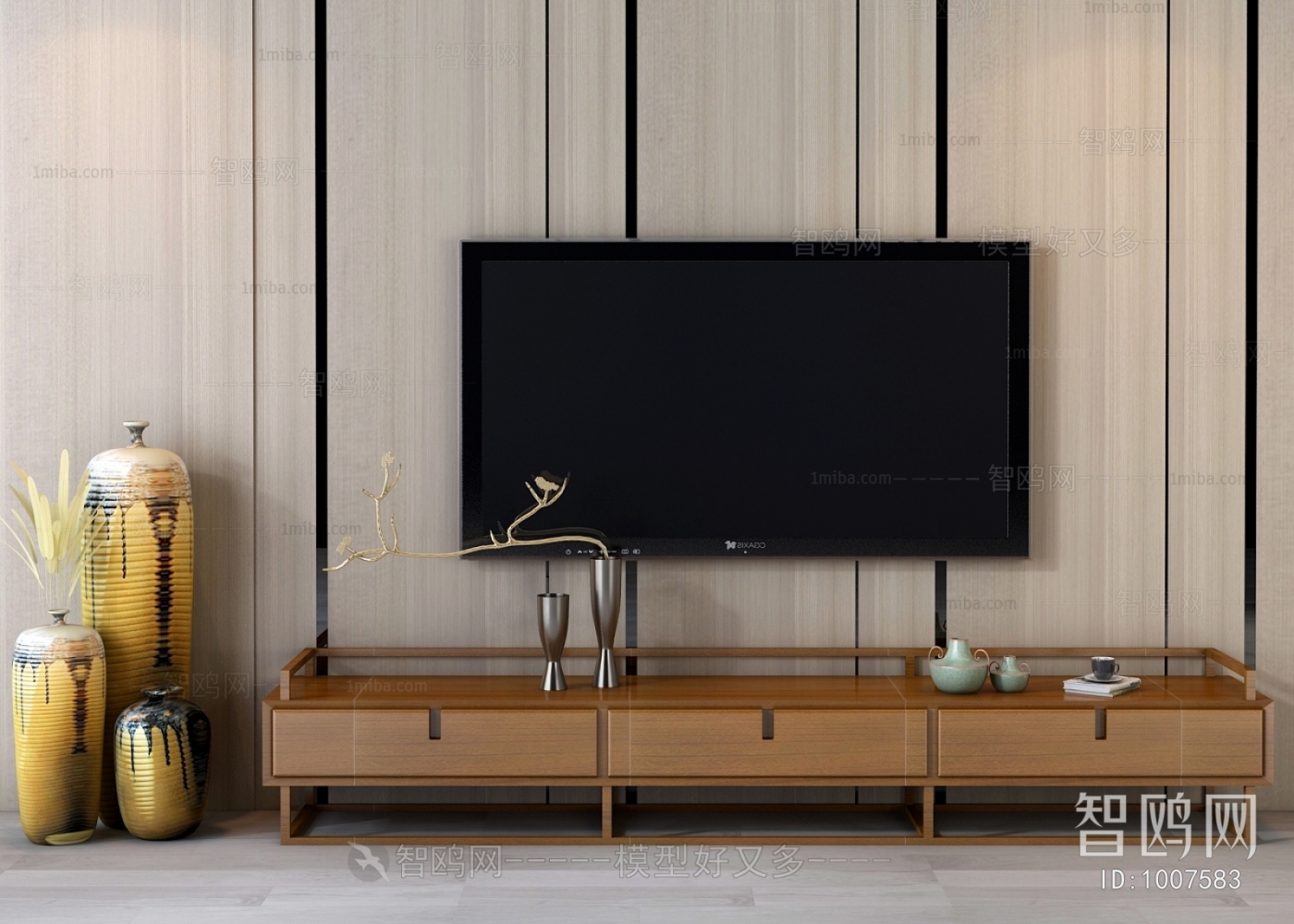 New Chinese Style TV Cabinet