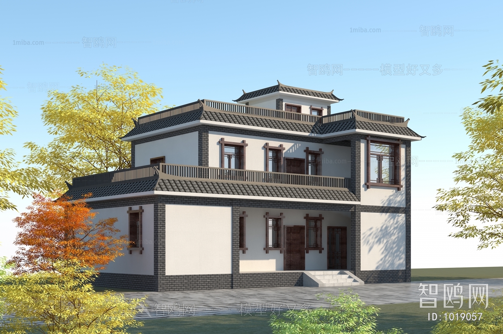 Chinese Style Villa Appearance