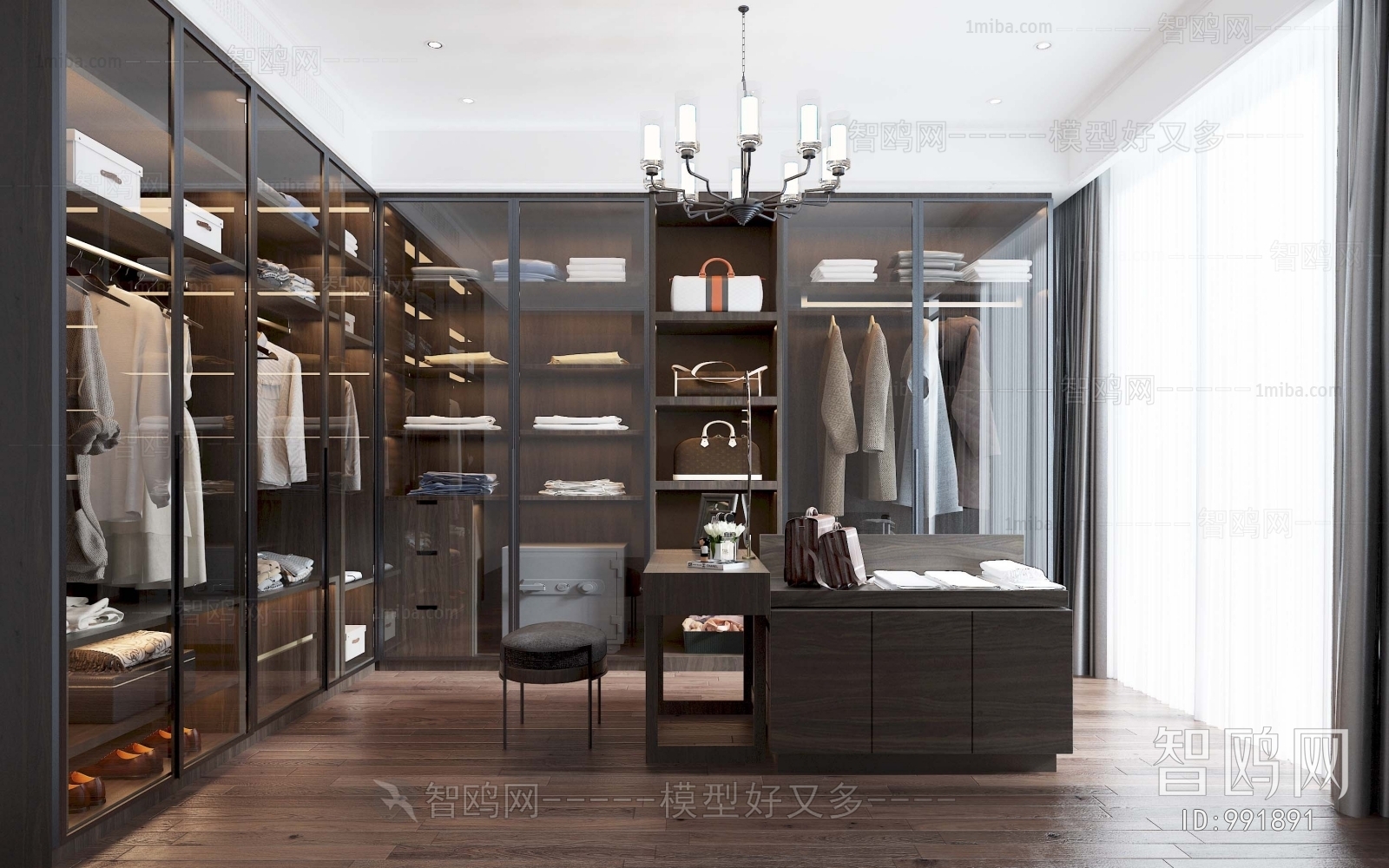 Modern Clothes Storage Area