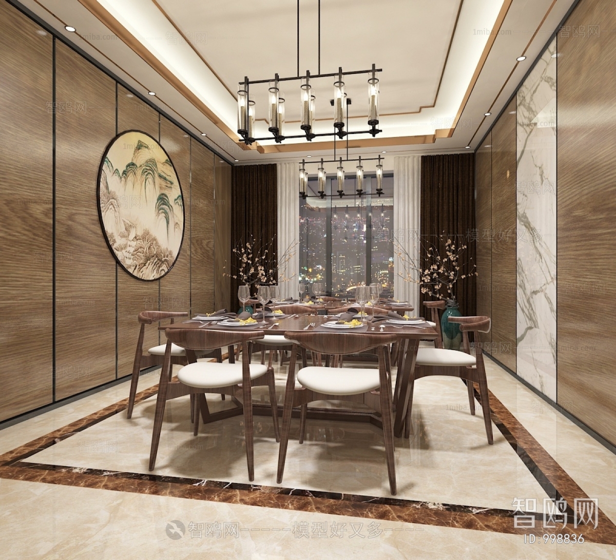 New Chinese Style Dining Room