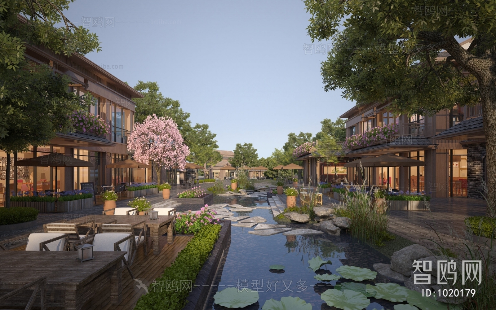 New Chinese Style Courtyard/landscape