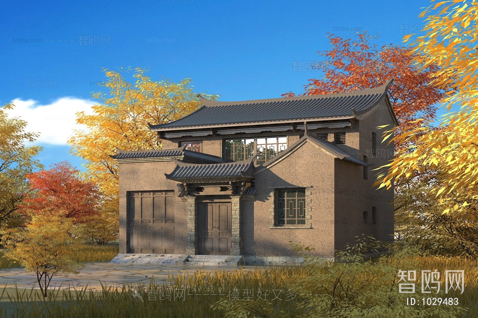 Chinese Style Villa Appearance