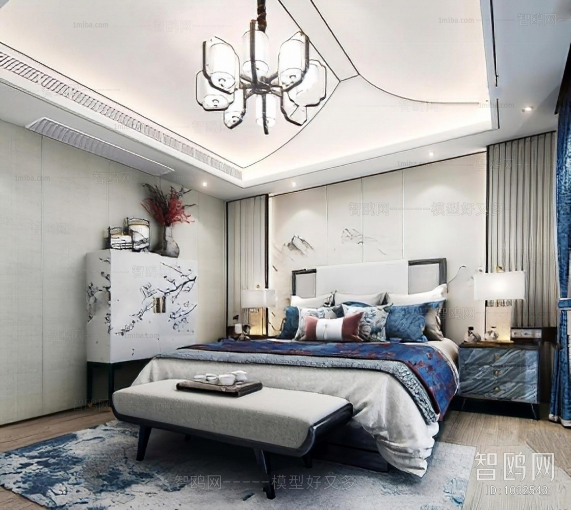 New Chinese Style Bedroom