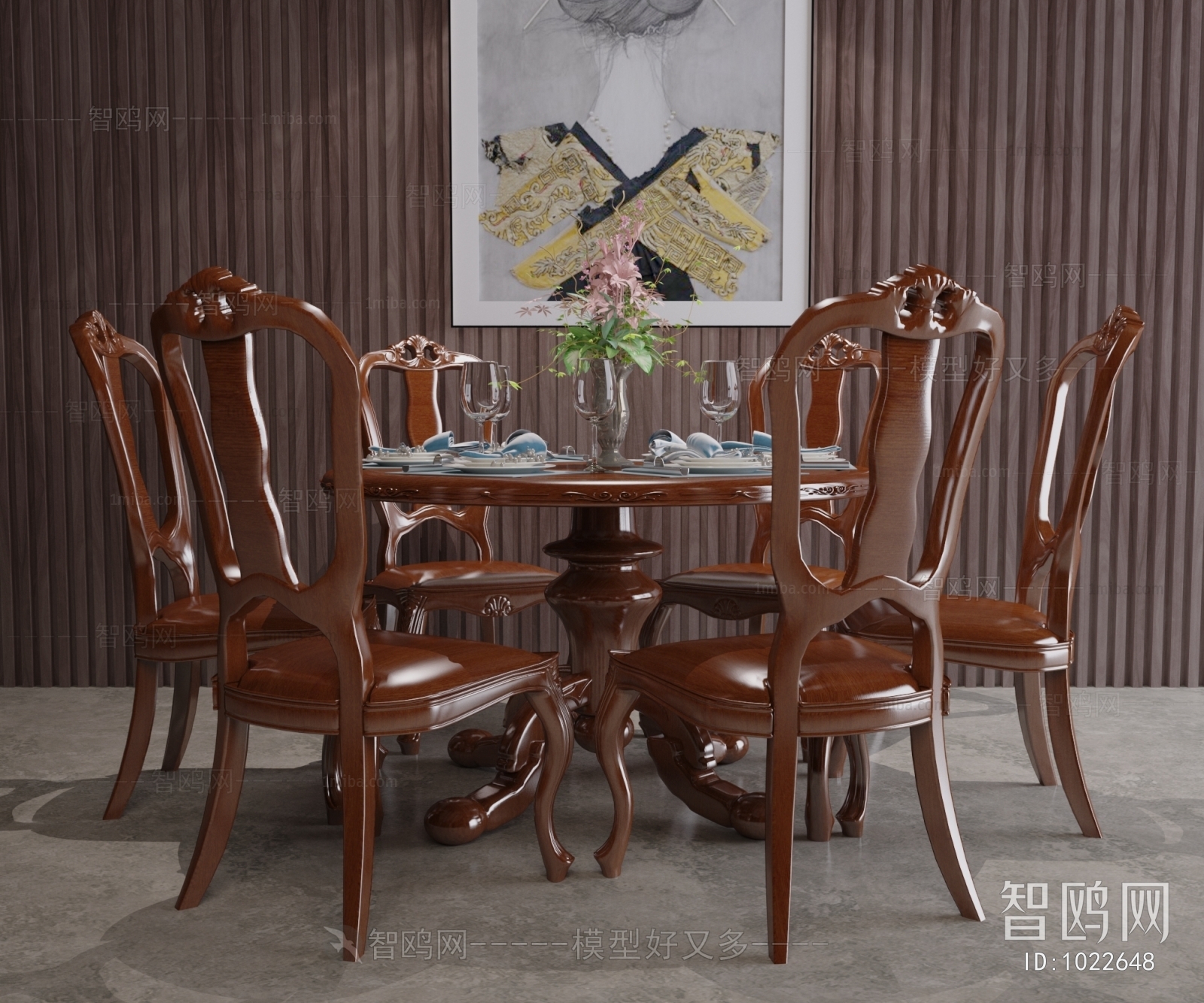 European Style Dining Table And Chairs