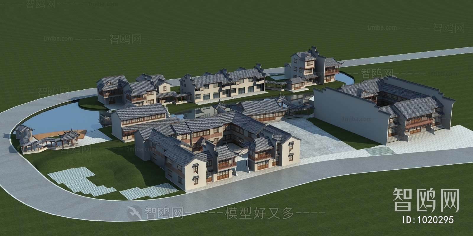 Chinese Style Architectural Bird's-eye View Planning