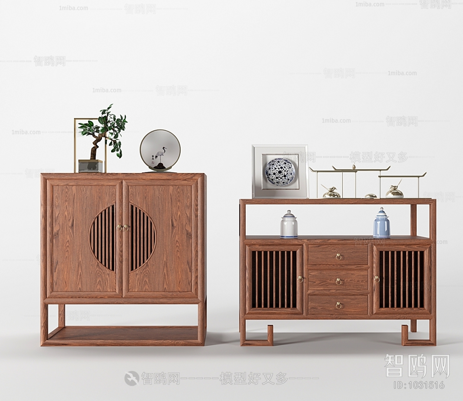 New Chinese Style Decorative Cabinet