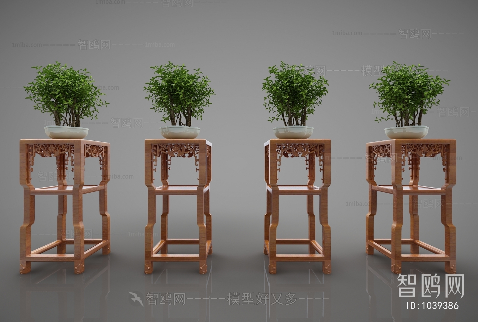 New Chinese Style Flower Shelf