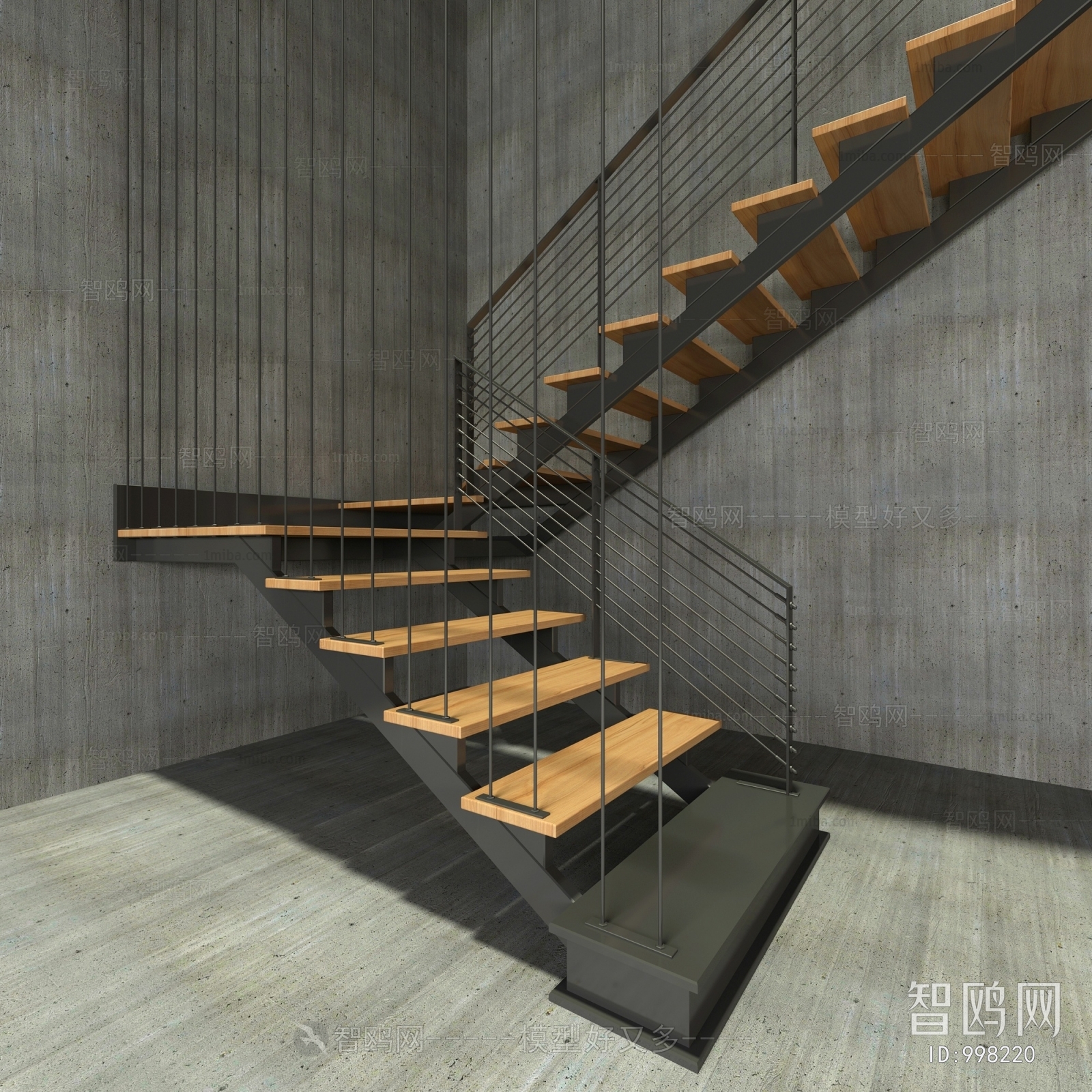 Industrial Style Stair Balustrade/elevator