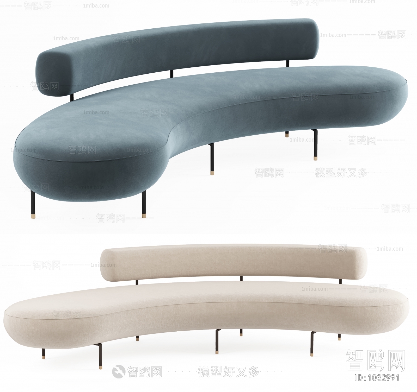 Modern Curved Sofa