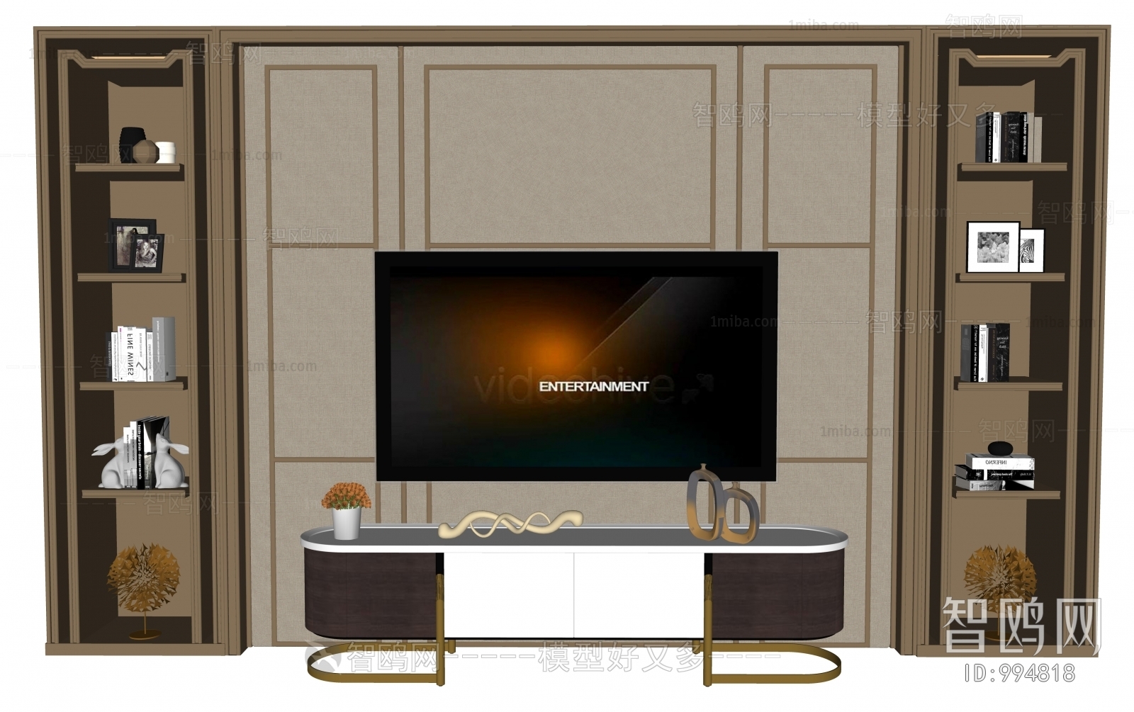 New Classical Style TV Cabinet