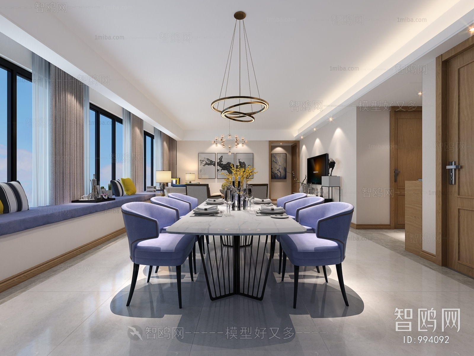 New Chinese Style Dining Room