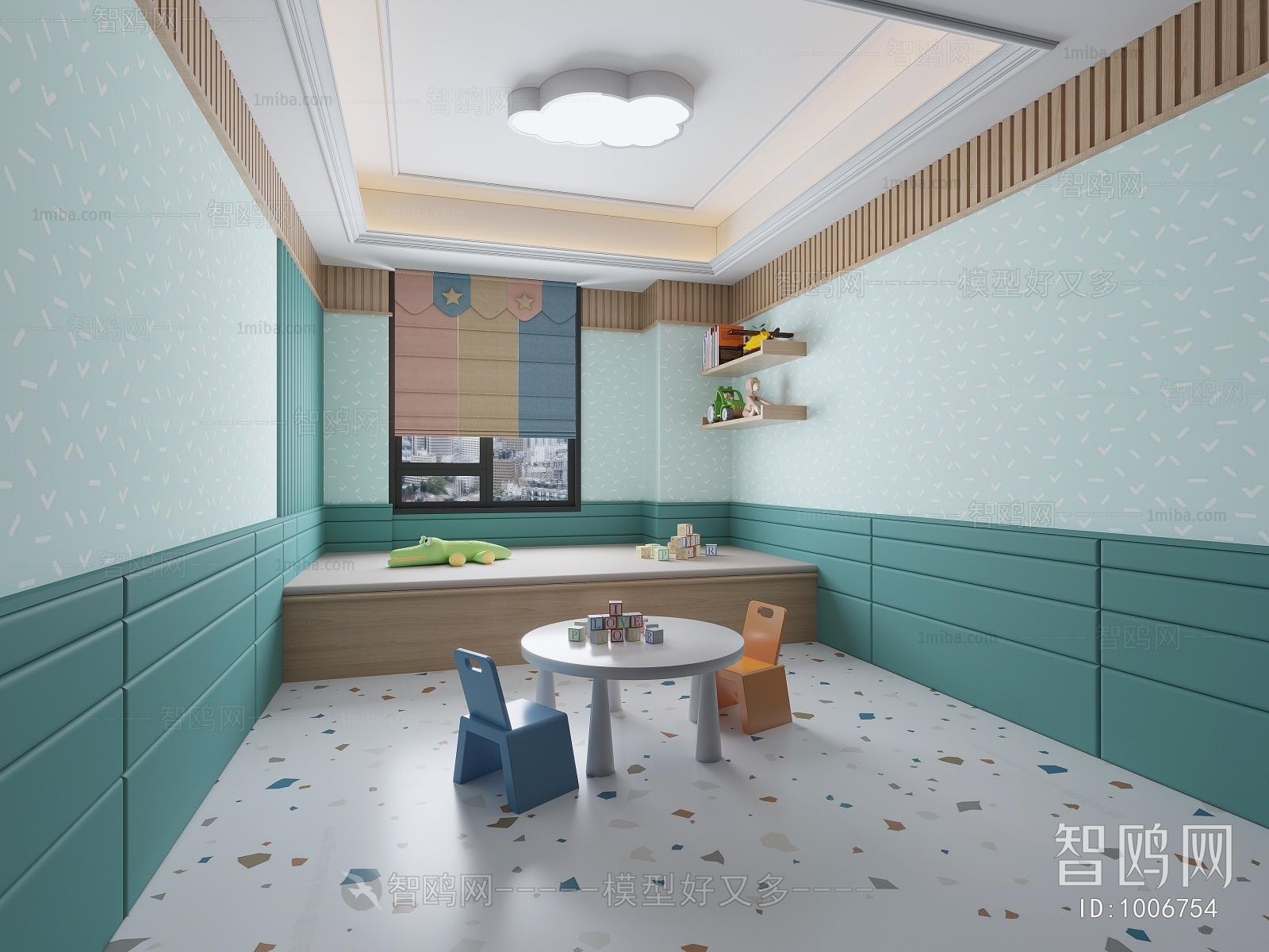 Modern Children's Room Activity Room