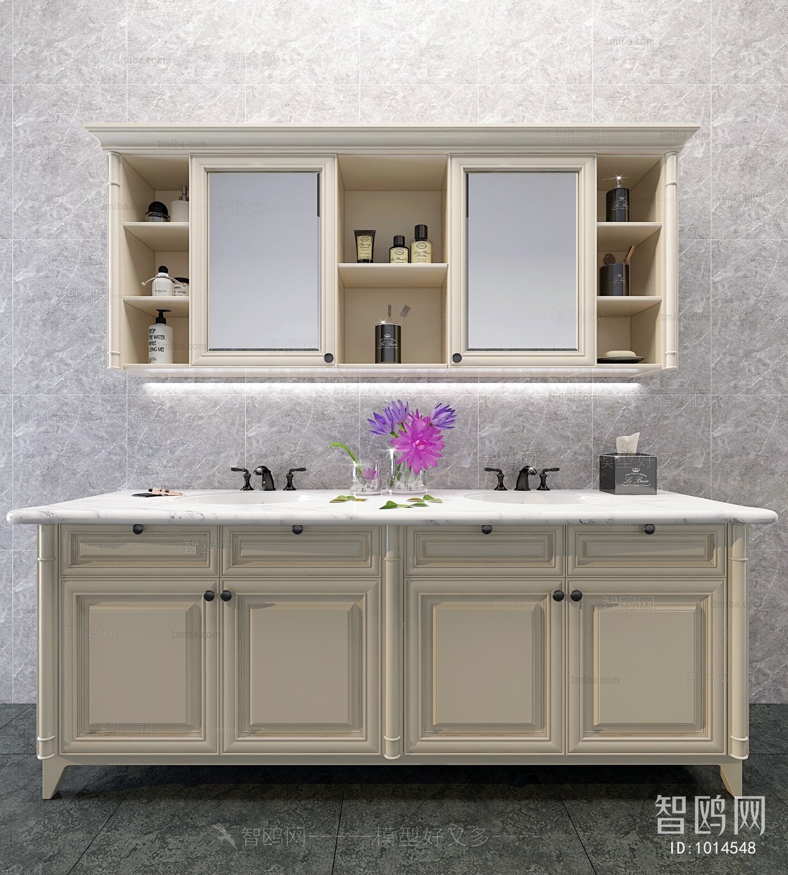 Simple European Style Bathroom Cabinet