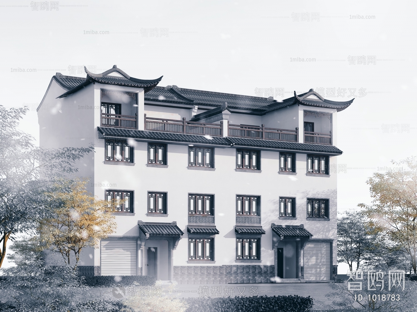 Chinese Style Villa Appearance