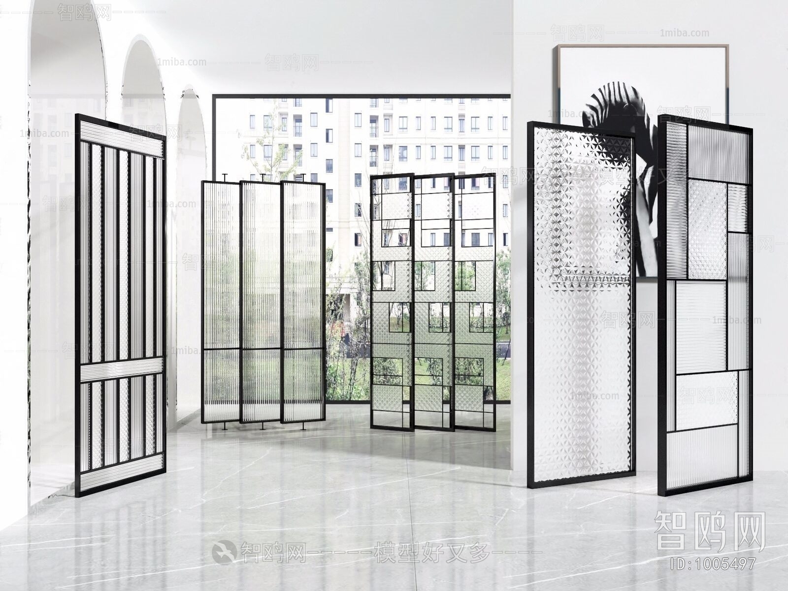 Modern Glass Screen Partition