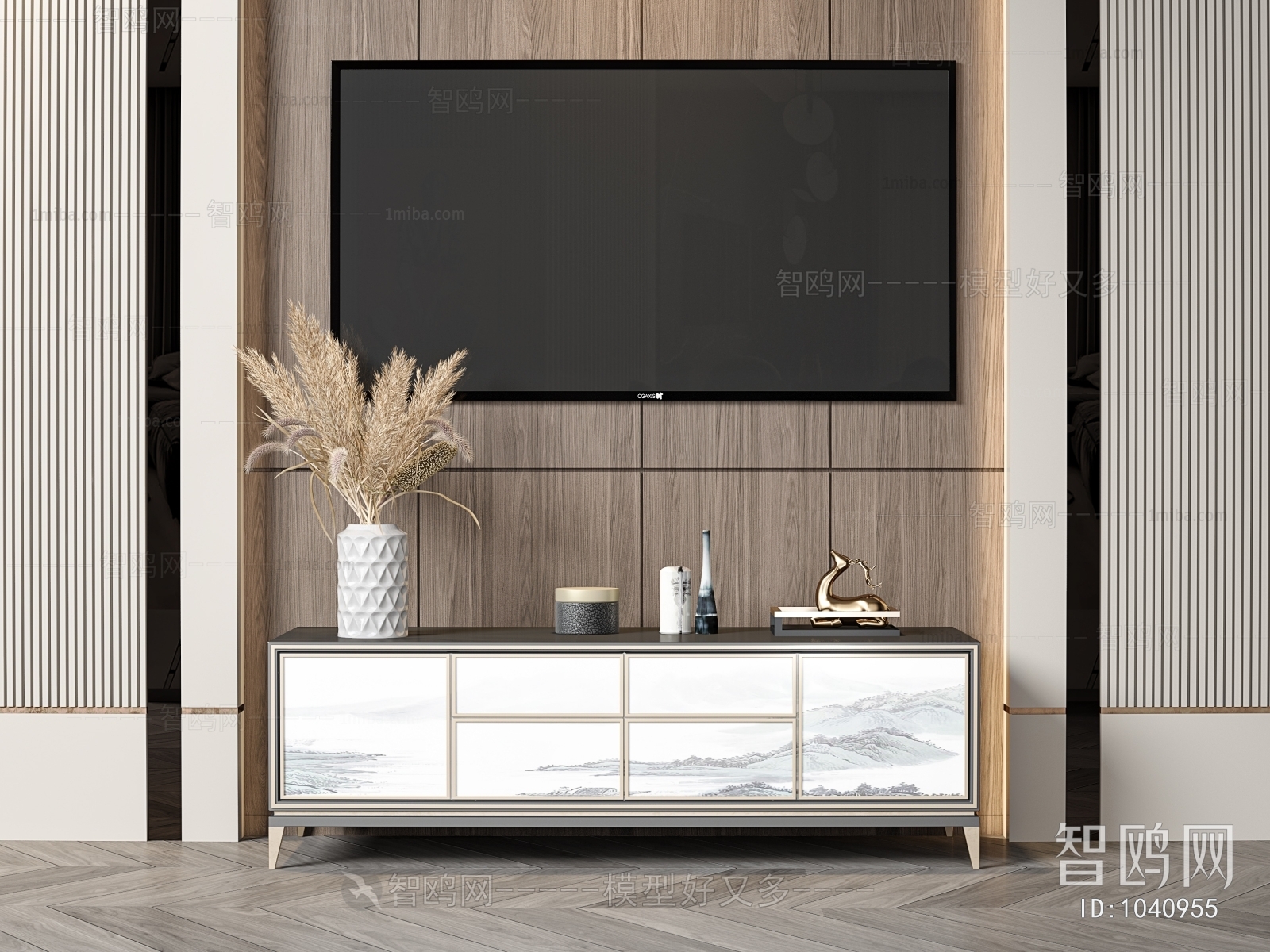 New Chinese Style TV Cabinet