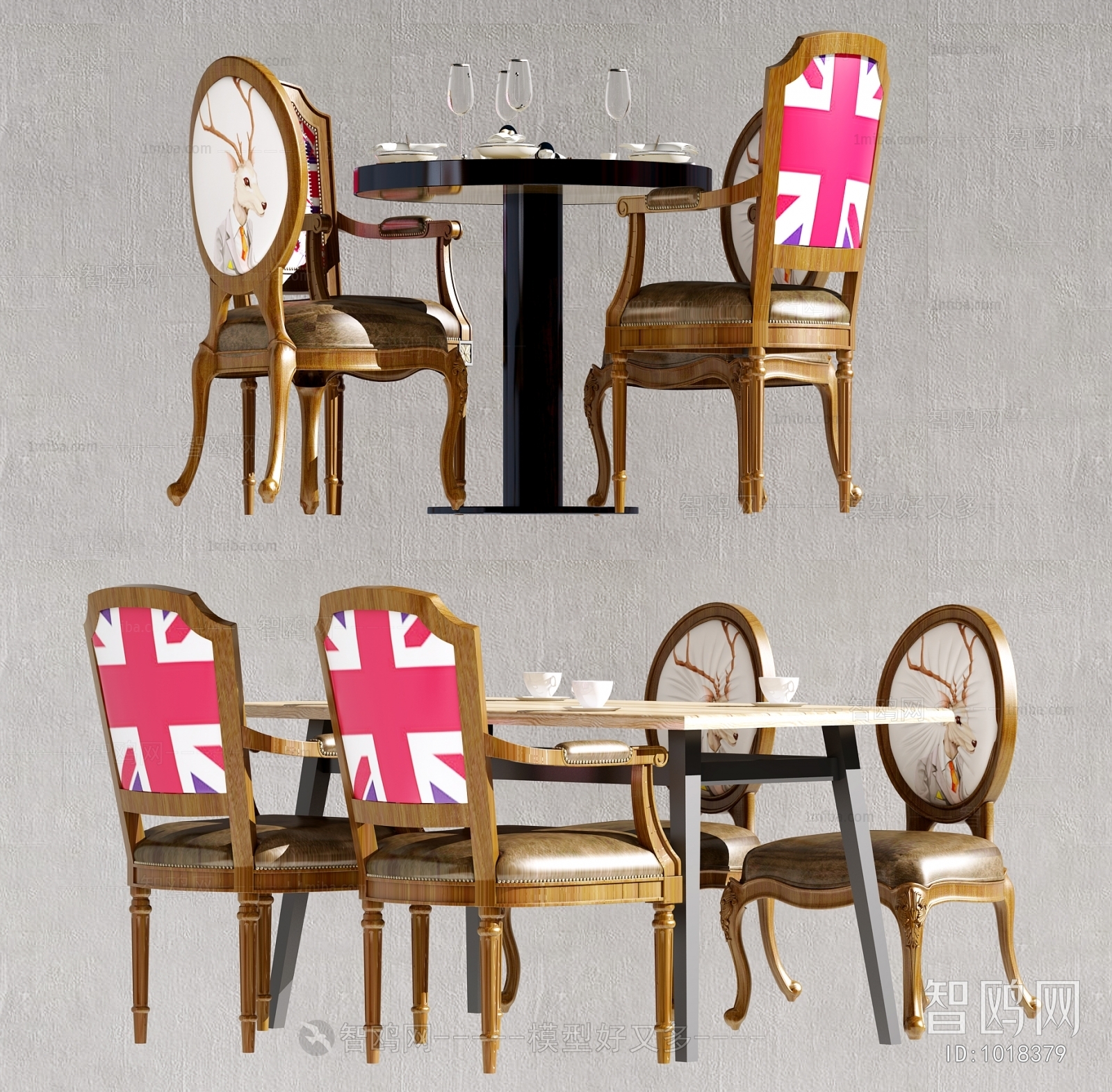 American Style Dining Table And Chairs