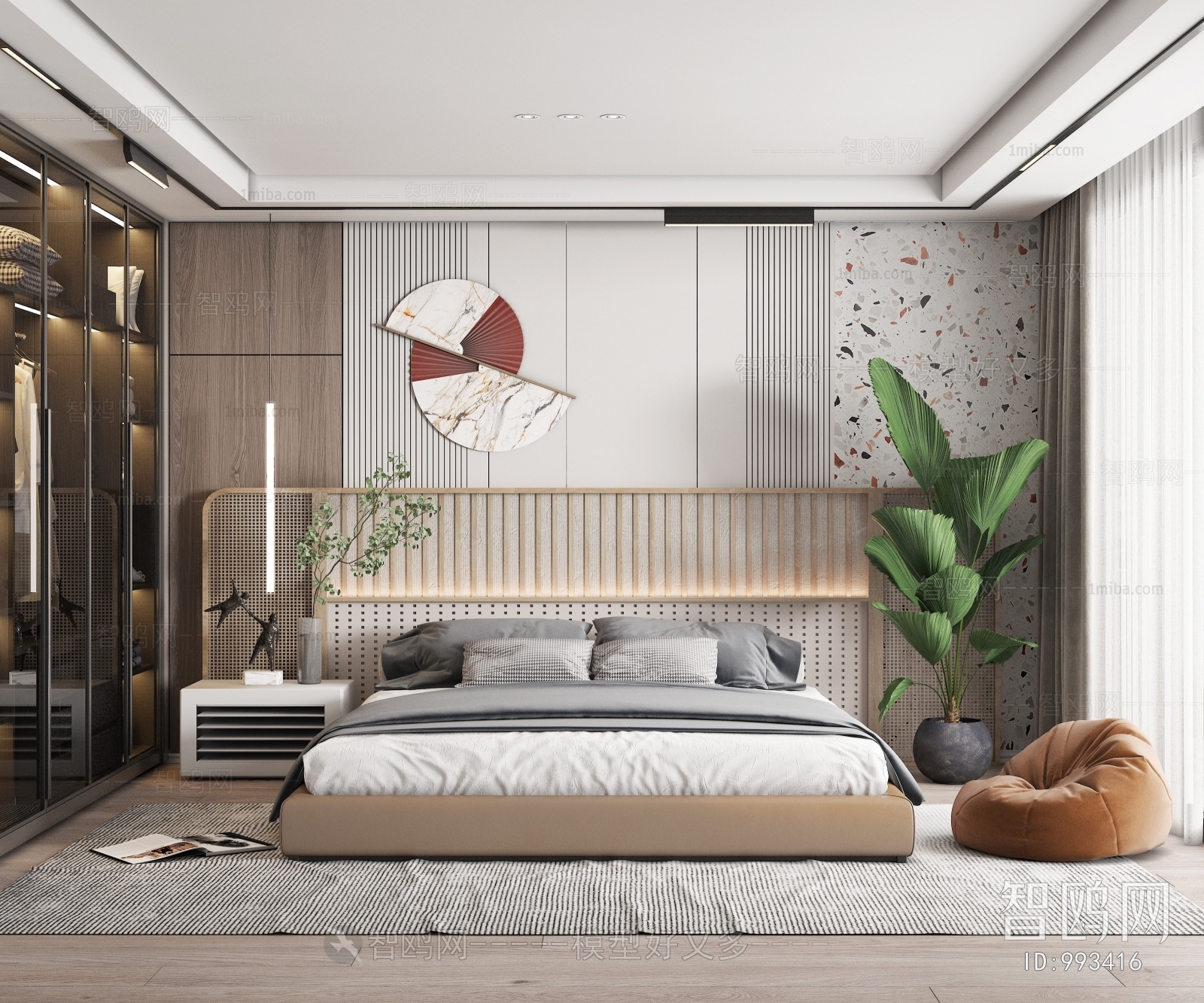 New Chinese Style Bedroom