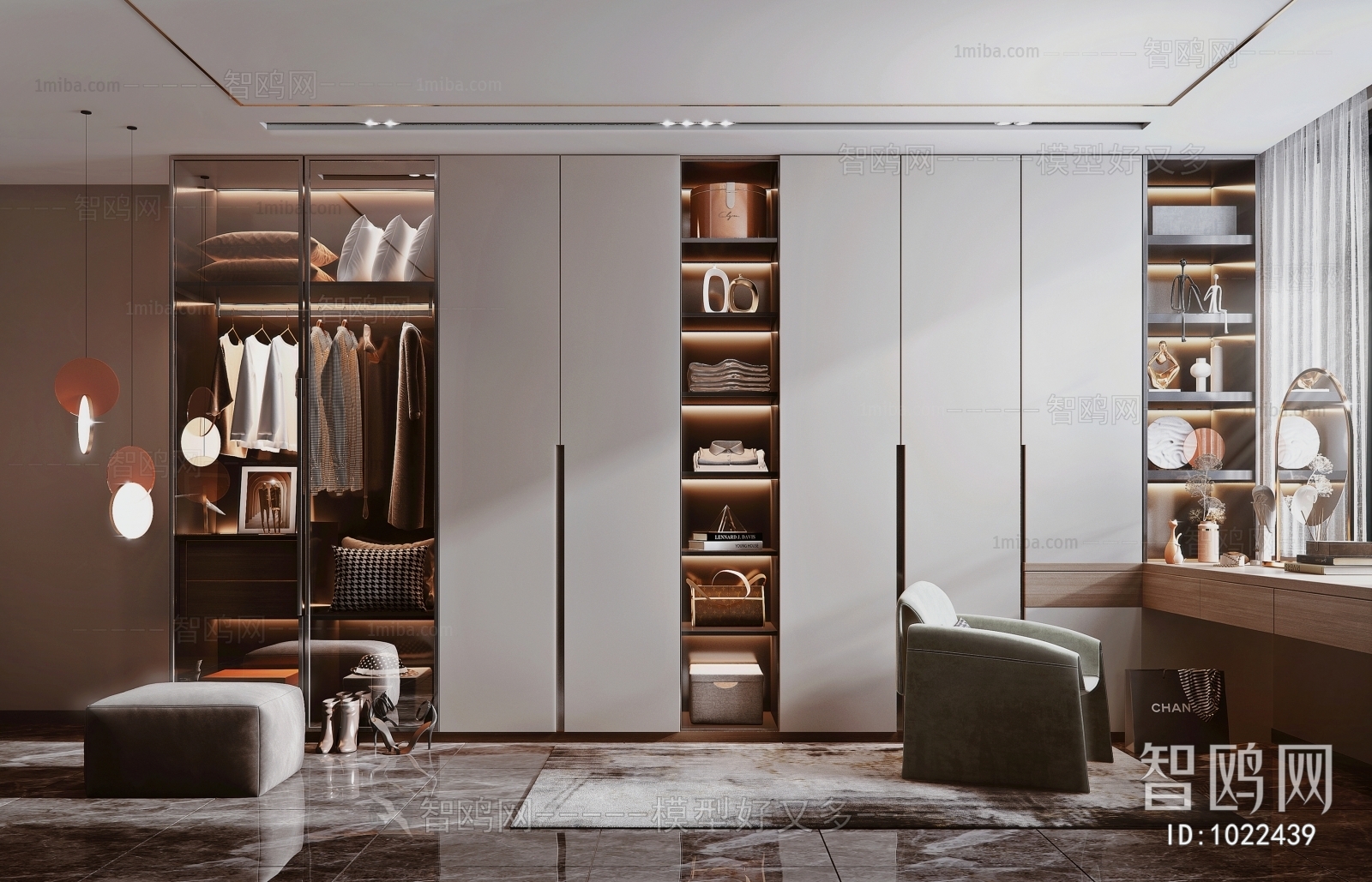 Modern Clothes Storage Area