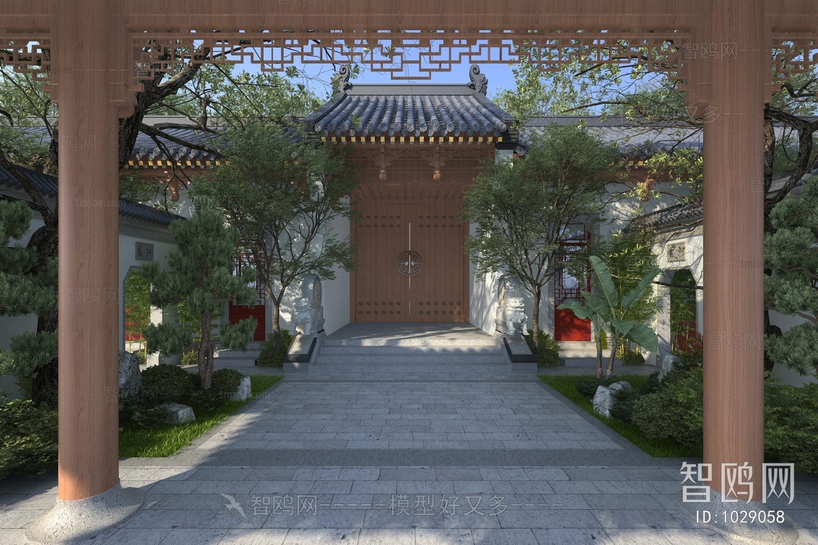 Chinese Style Courtyard/landscape