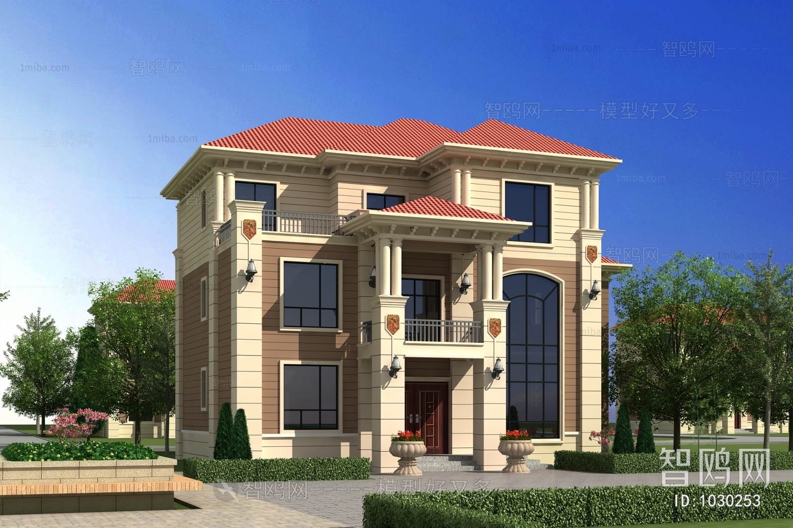 Simple European Style Villa Appearance