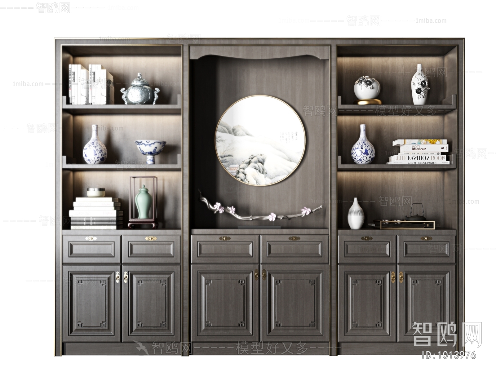 New Chinese Style Decorative Cabinet