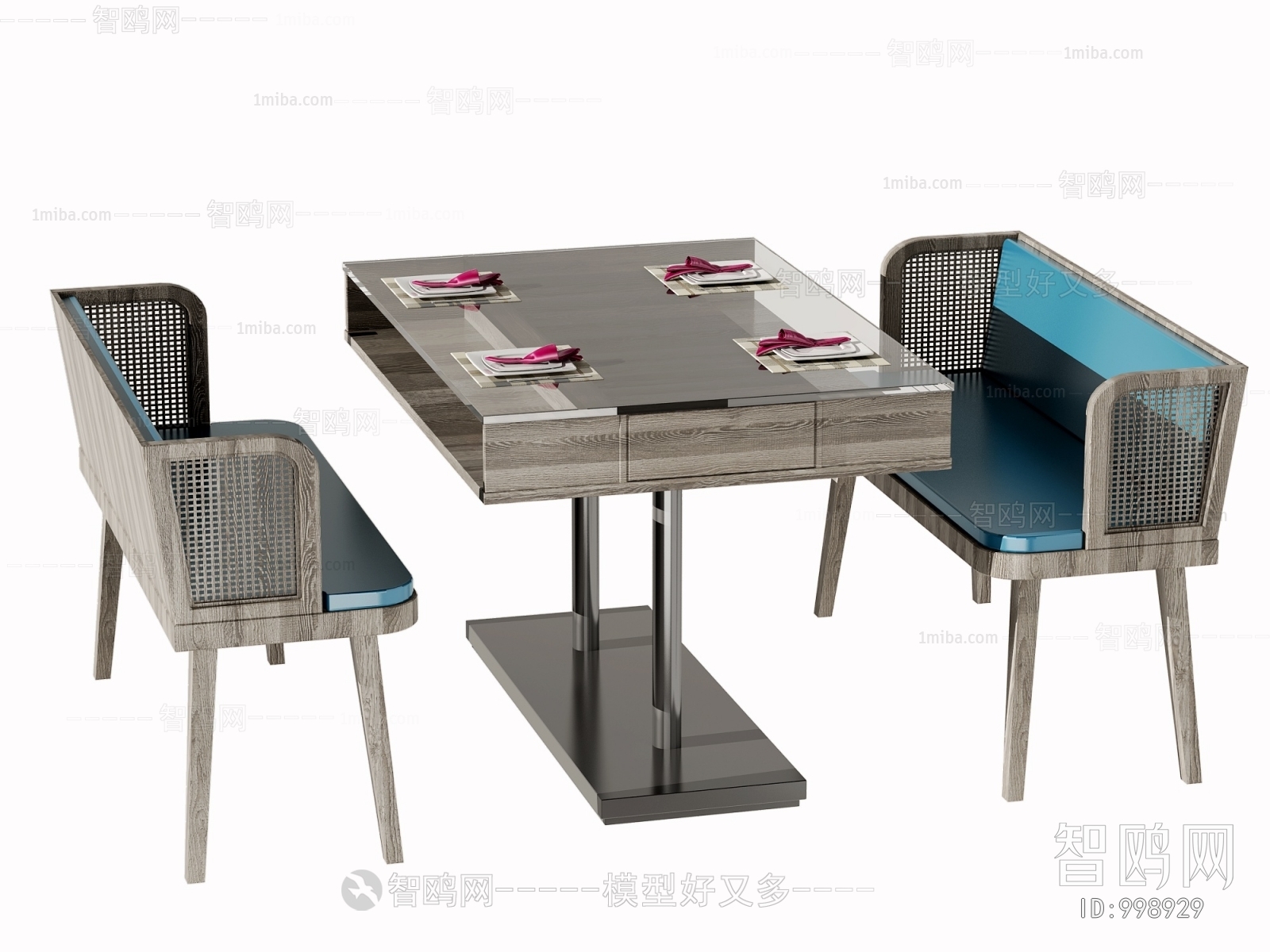 Industrial Style Dining Table And Chairs